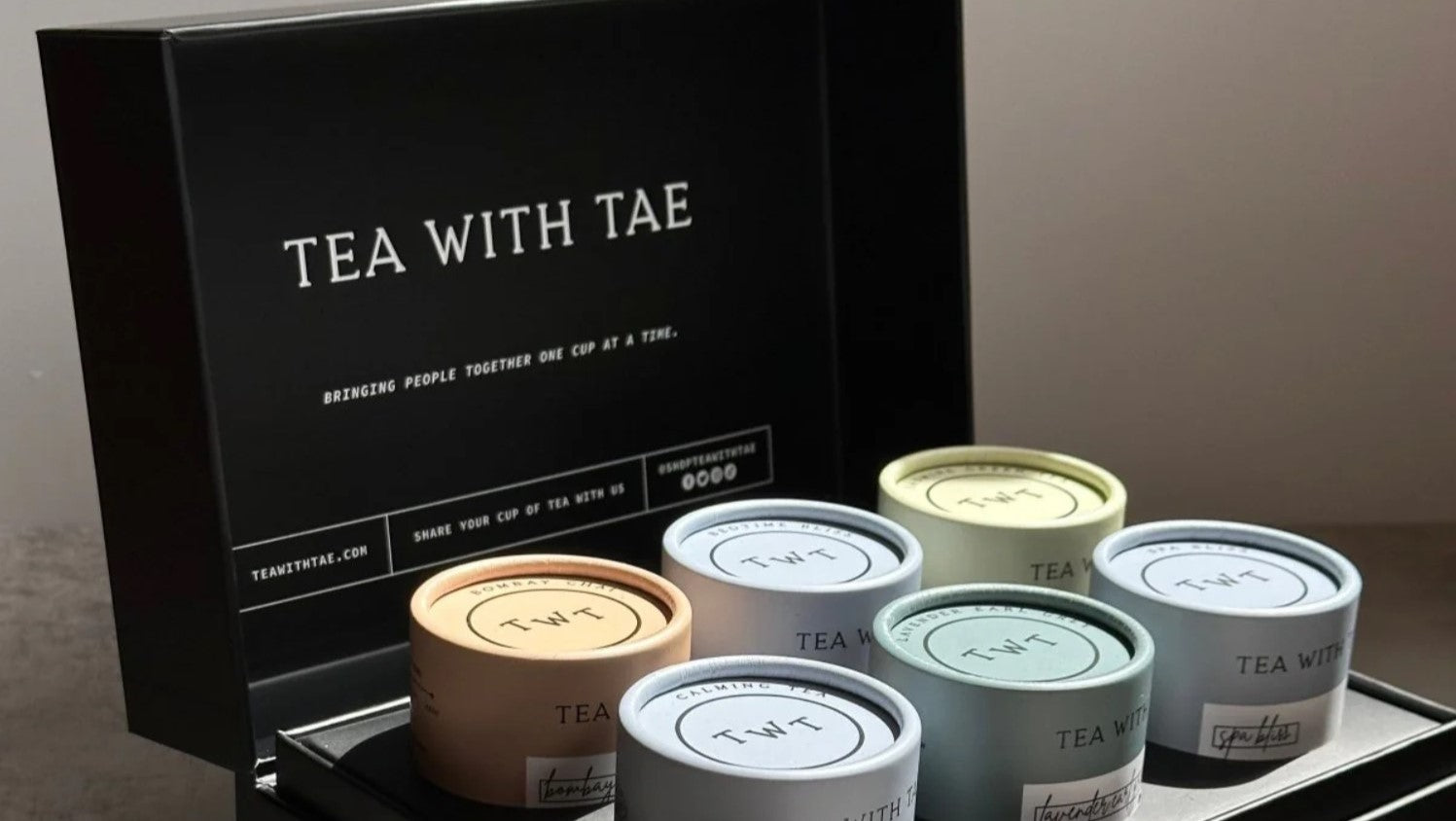 Tea with Tae Bento box filled with different teas