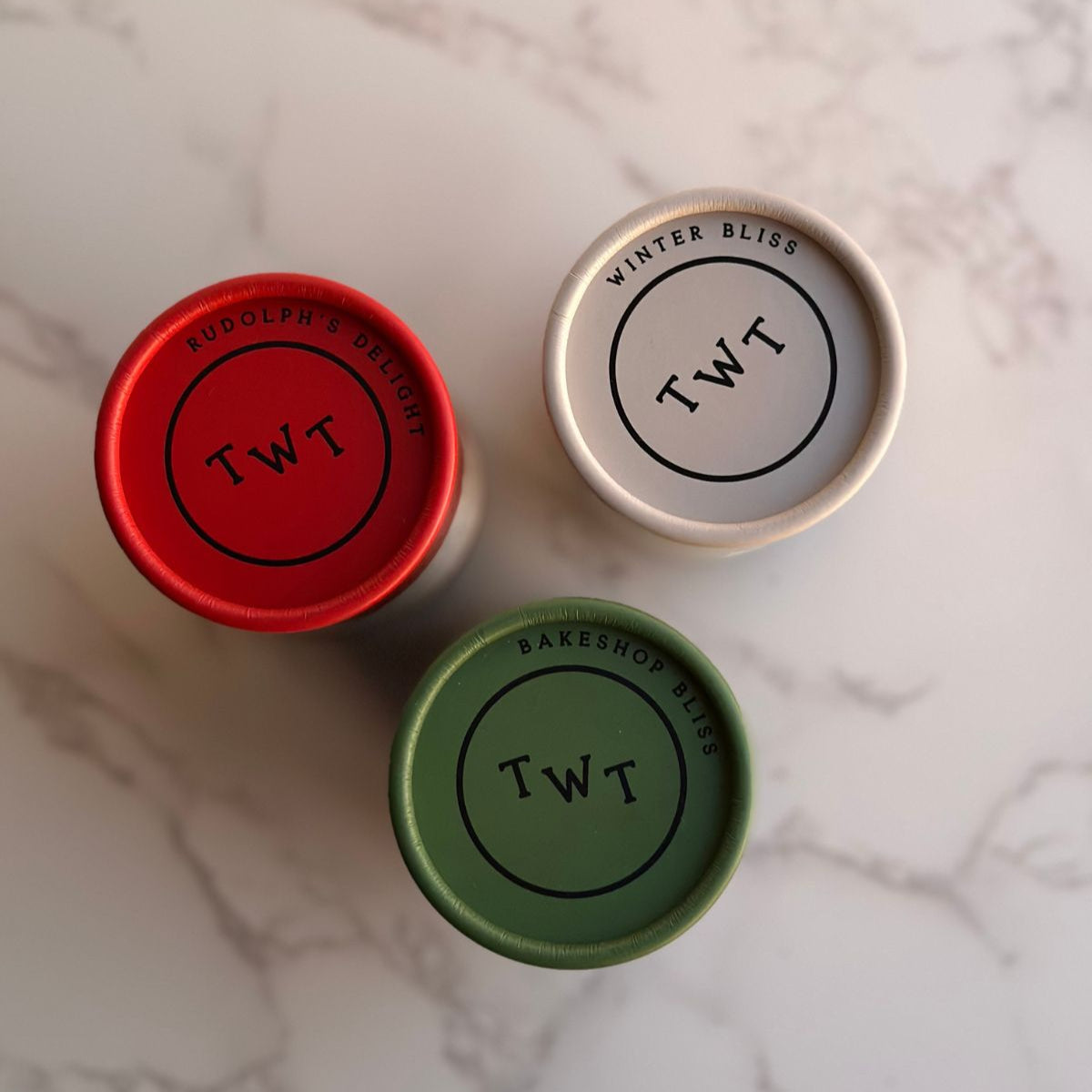 Tea with Tae Rudolph's Delight Mini Tea Tube containing 5 tea bags, displayed in a clear packaging by Tea with Tae.