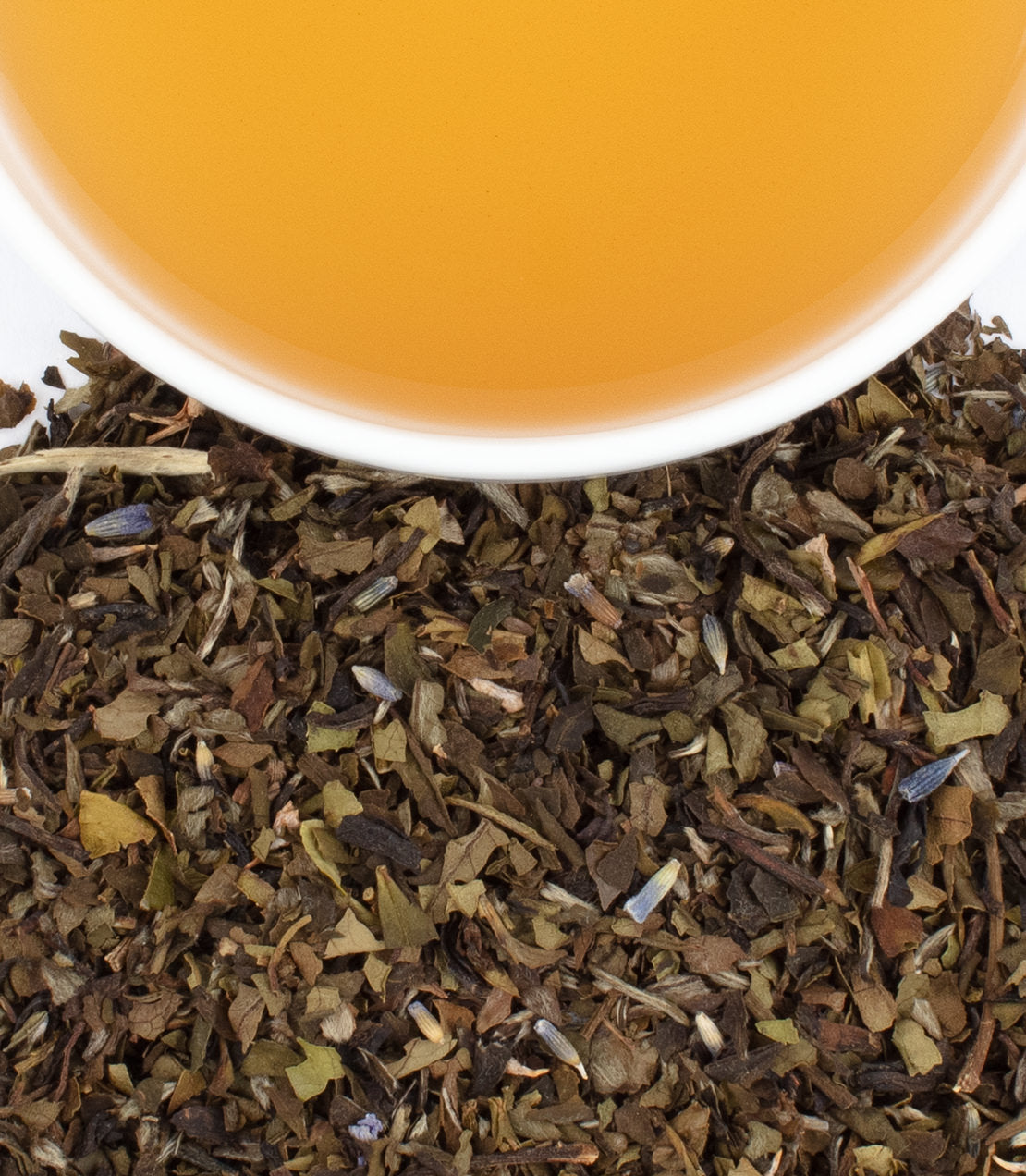 Harney & Sons Provence, Tin of 20 Sachets; displayed sachets of tea in a tin, featuring a floral design.