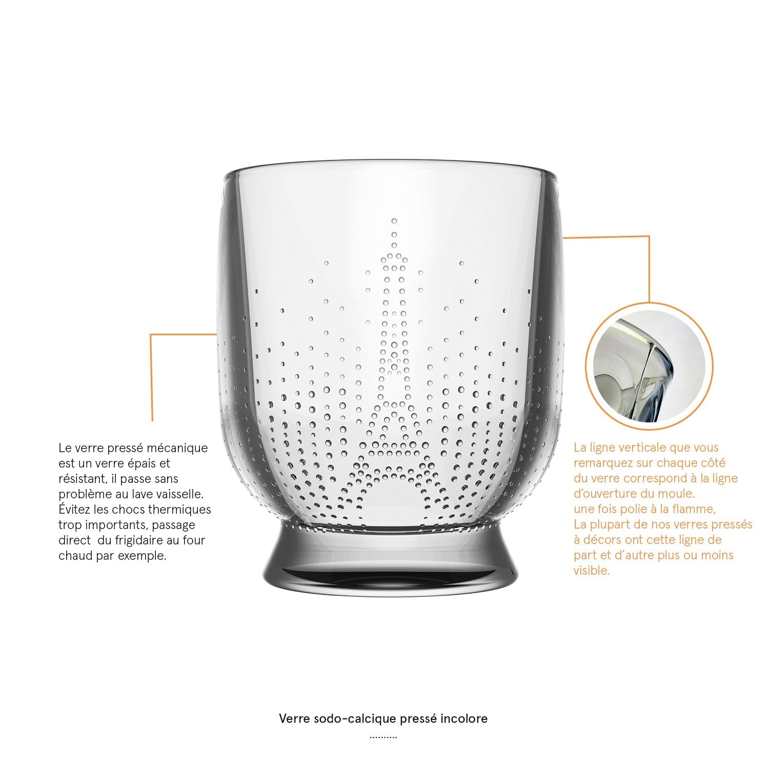 Aprika Life La Rochere Parisienne Tumbler Set of 4 displayed in a group, showcasing elegant glass design and clarity.