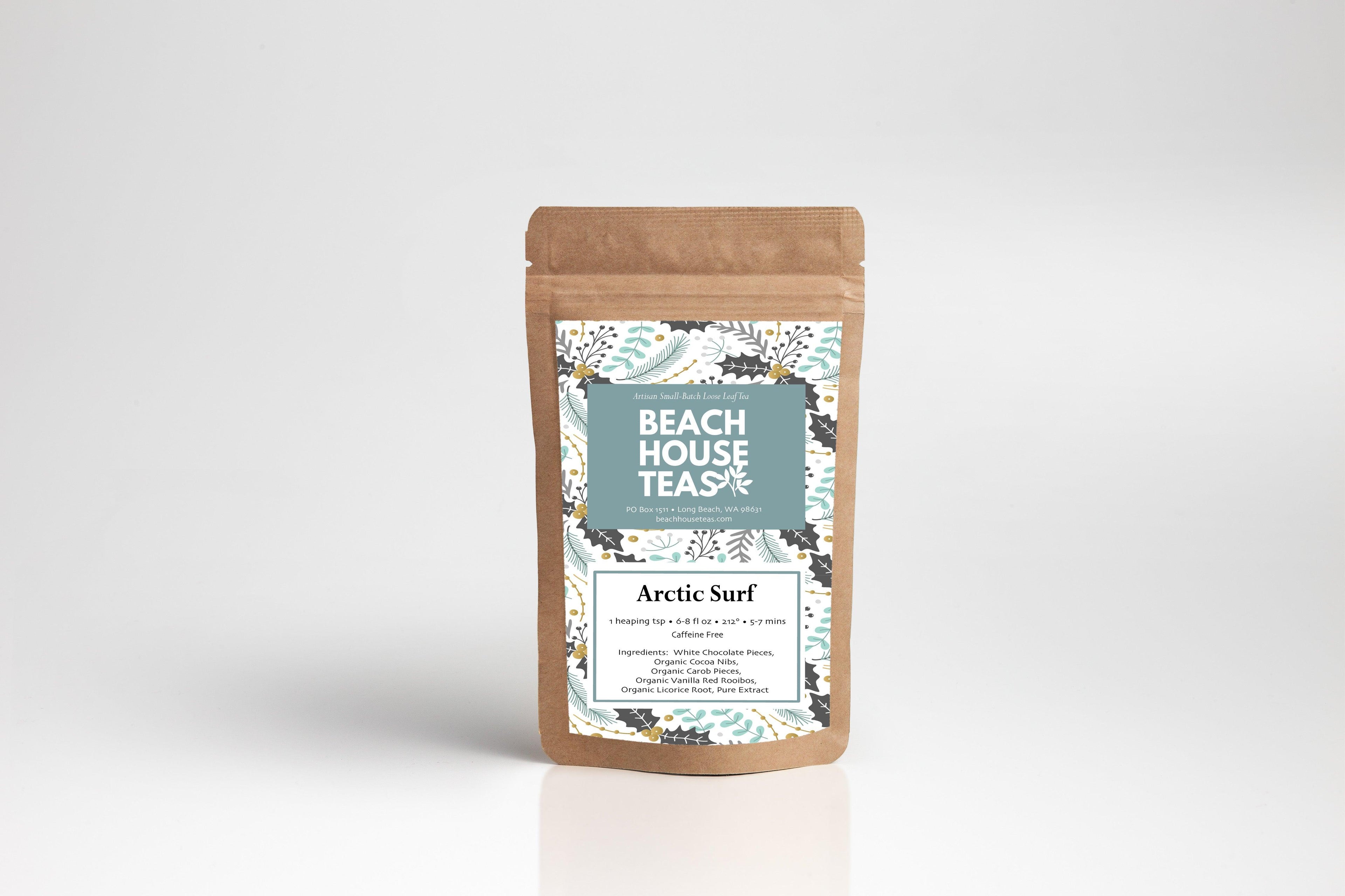 Beach House Arctic Surf pouch featuring a vibrant design, ideal for carrying essentials at the beach.