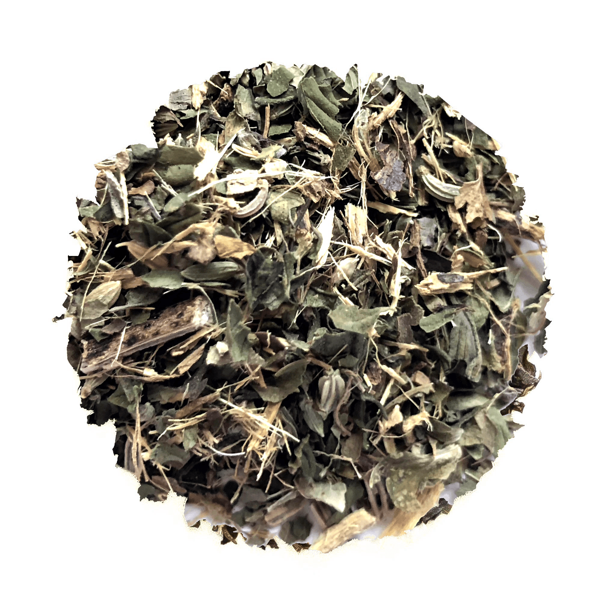 Beach House Beach Cottage Comfort herbal tea blend featuring licorice root, peppermint, lemon, and ginger in an appealing package.