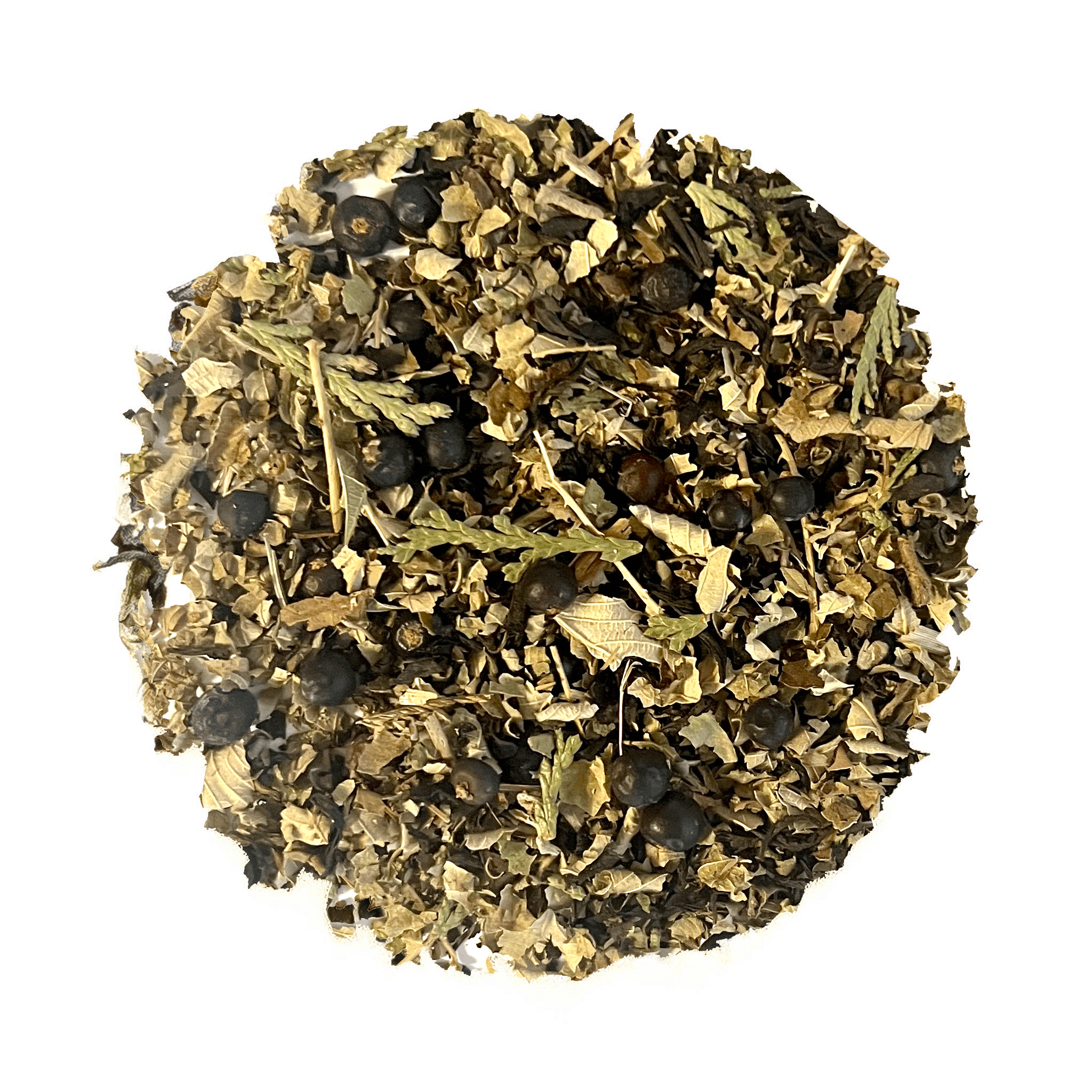 Beards Hollow Loose Leaf Tea by Beach House, featuring organic Lapsang Souchong, blackberry leaf, and juniper berries.