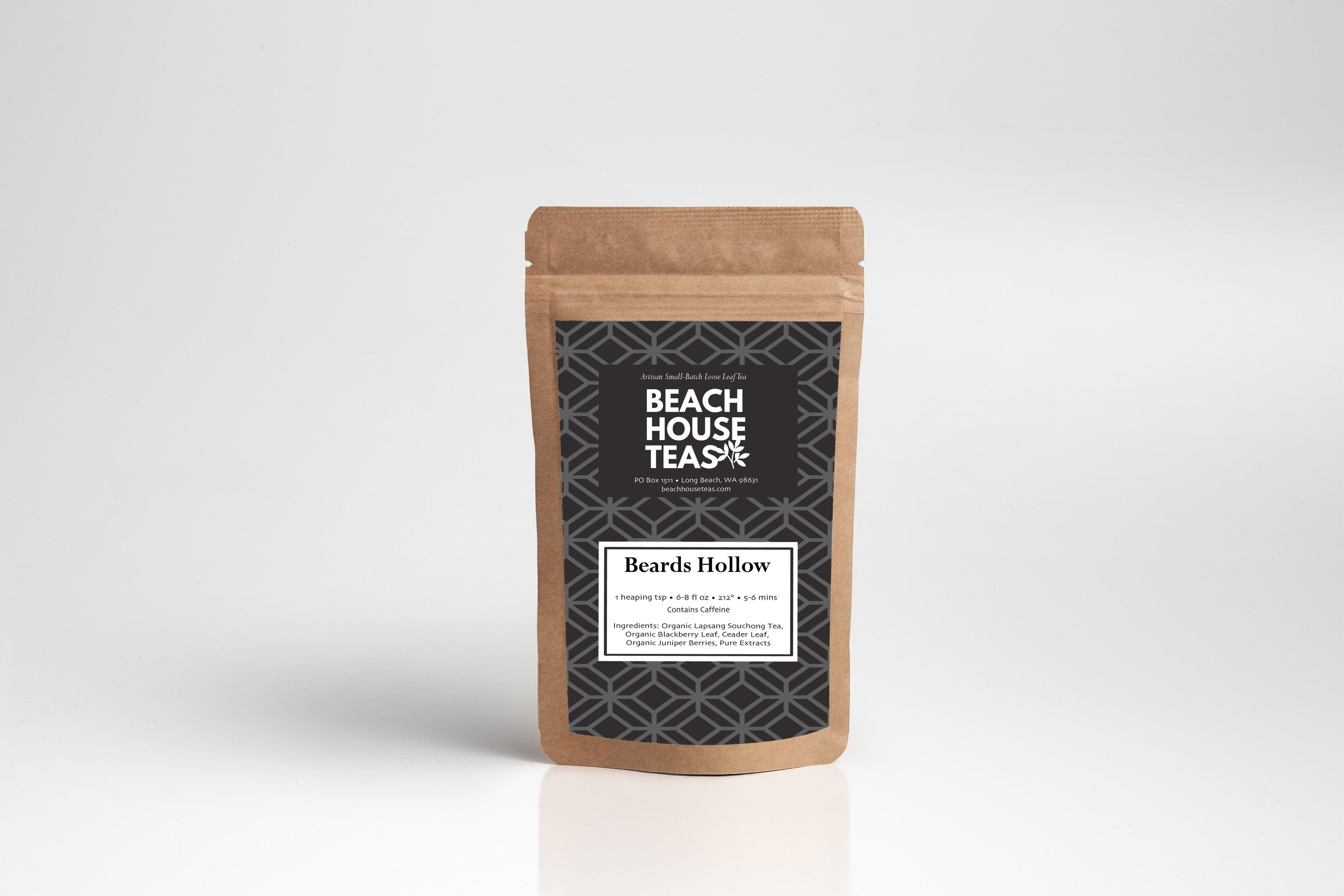Beach House Beards Hollow in a pouch, featuring a beard grooming product by Beach House