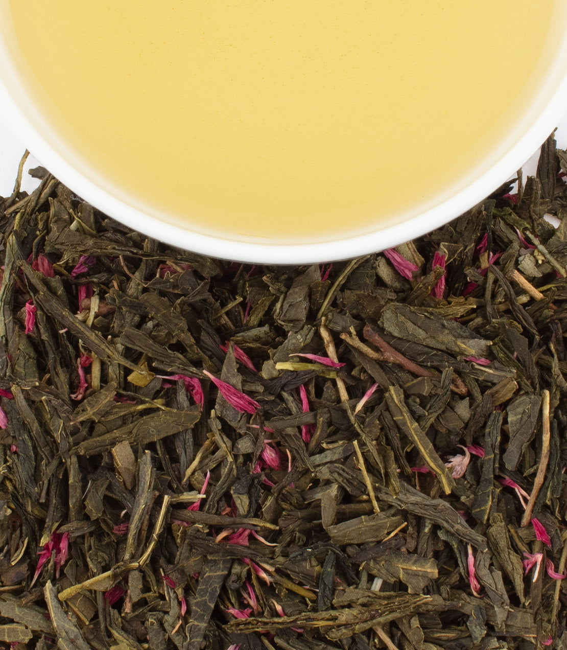 Harney & Sons Love Life, Tin of 20 Sachets displayed with a cup, showcasing the tea sachets in the image.