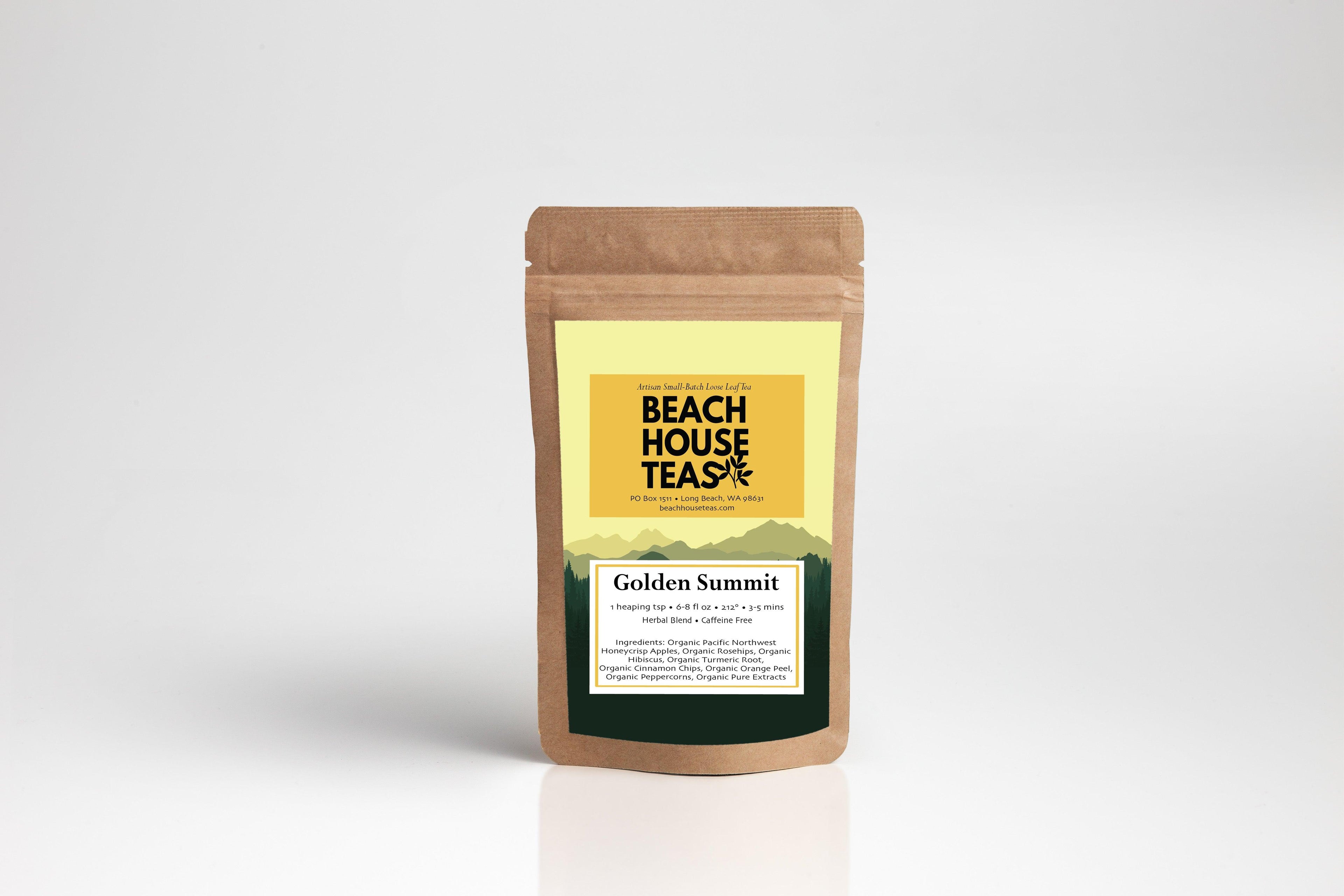 Beach House Golden Summit, a stylish pouch featuring a golden design, showcased in the image linked to the product file.