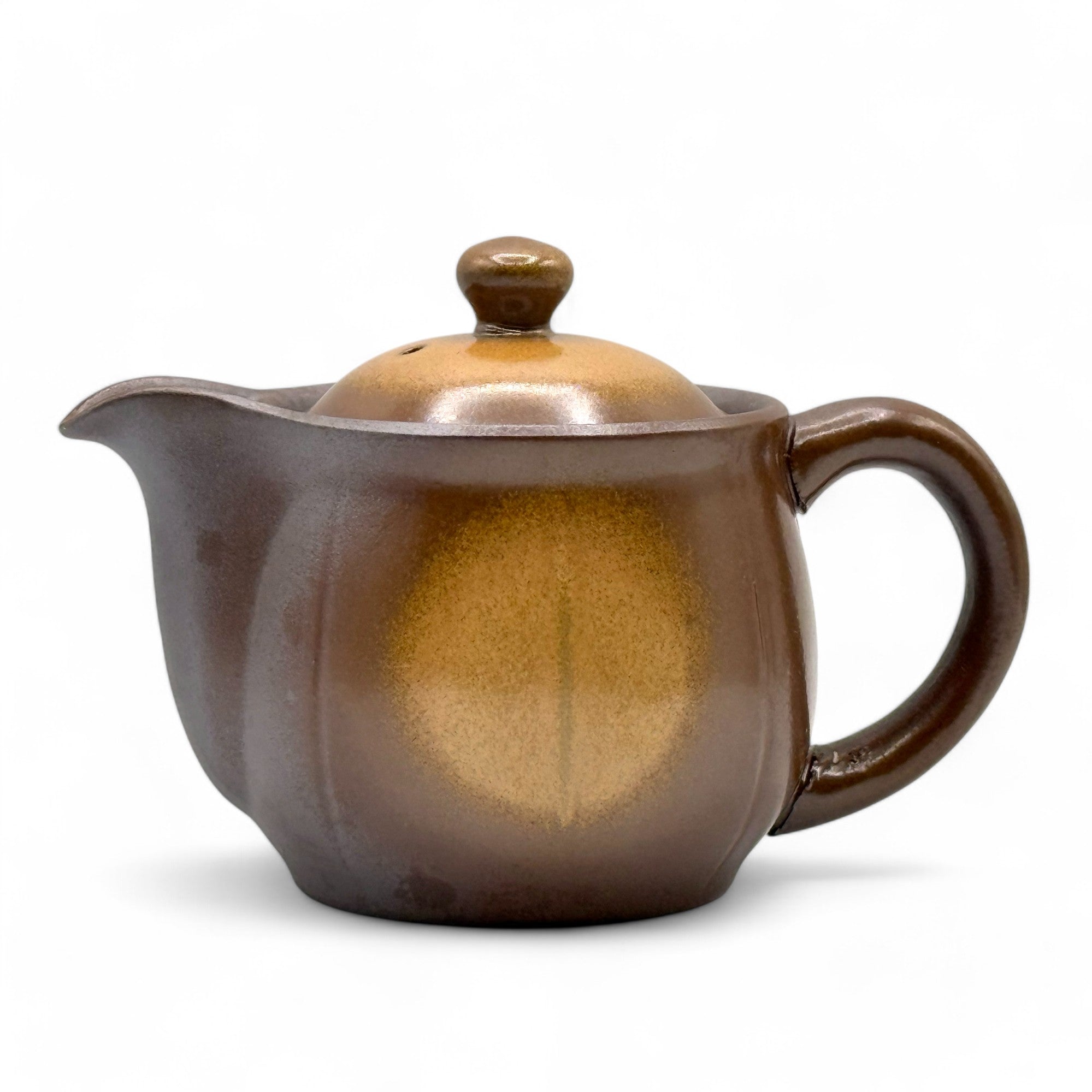 Inoue Tea Mirai Brown Banko-yaki Kyusu - Japanese Teapot