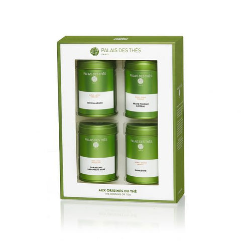 Palais des Thés ORIGINS OF TEA MINI VARIETY SET (4 TINS, LOOSE LEAF TEA)
