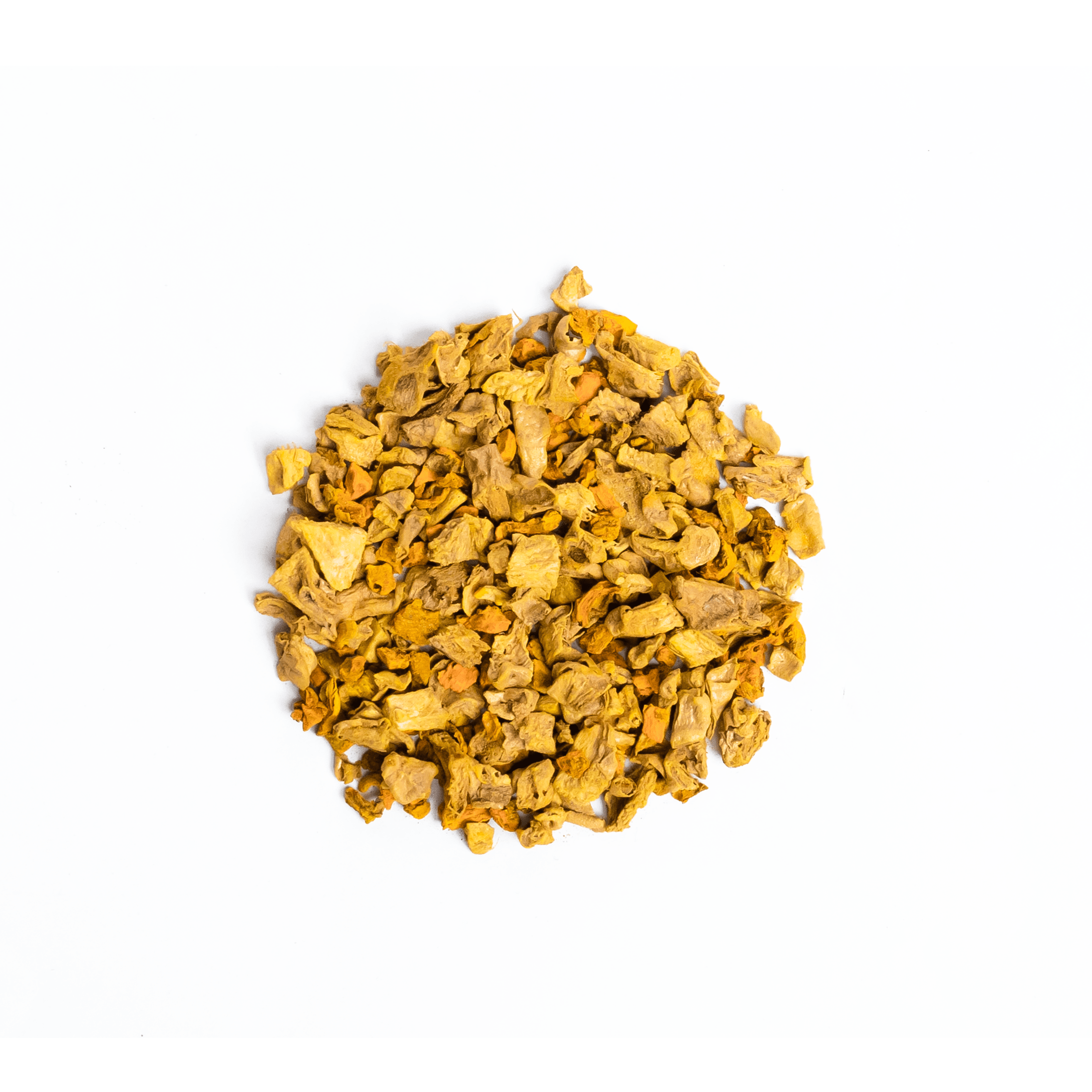 Golden Turmeric Ginger by Nepal Tea, featuring a vibrant blend of turmeric and ginger roots in a package.