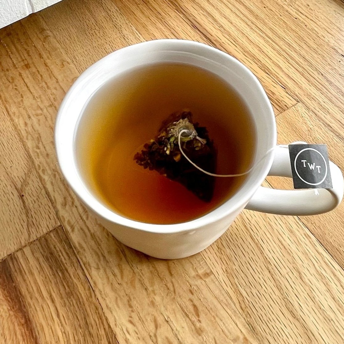 Tea with Tae Lavender Earl Grey Pouch, a tea blend featuring lavender and earl grey flavors in a resealable pouch.