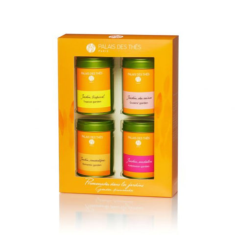 Palais des Thés GARDEN PROMENADE MINI VARIETY SET (4 TINS, LOOSE LEAF TEA)