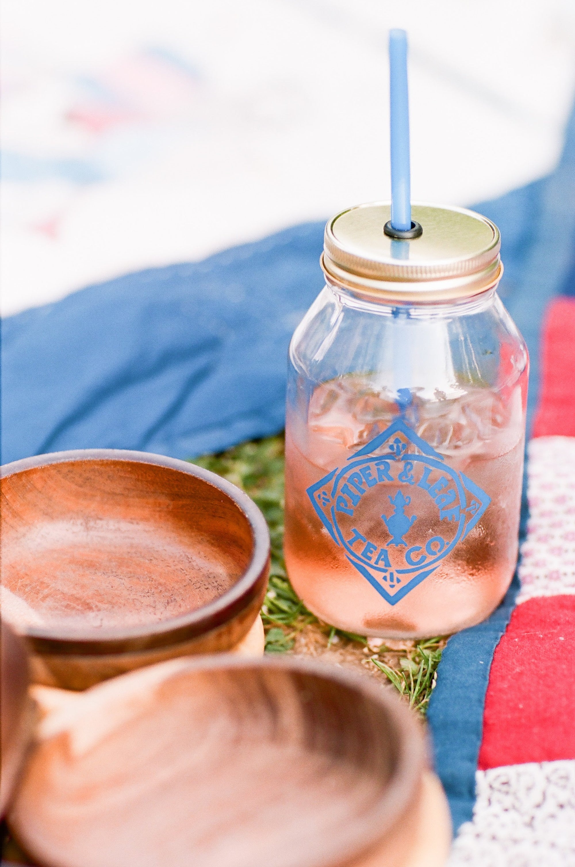 Piper and Leaf Signature Mason Drinking Jar - Quart Size