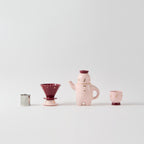WEKUKU Brew Buddy - Elegant Porcelain Teapot & Coffee Pot (Pink)