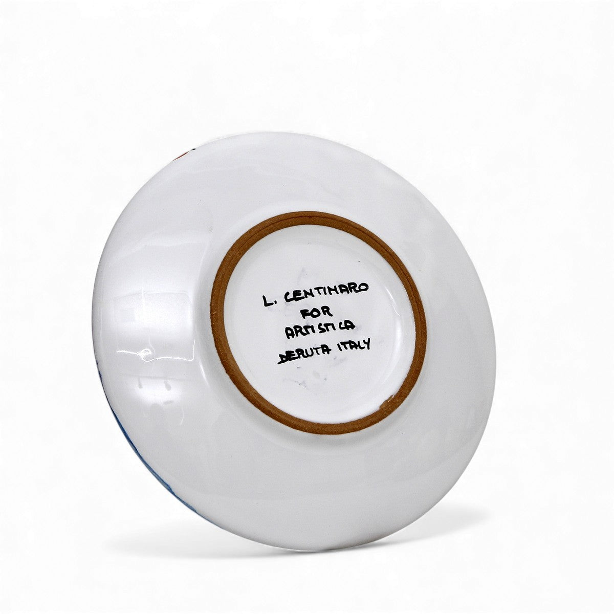 Deruta of Italy Moderna: Coffee/Tea Cup and Saucer - Crisalide Design by L. Centinaro