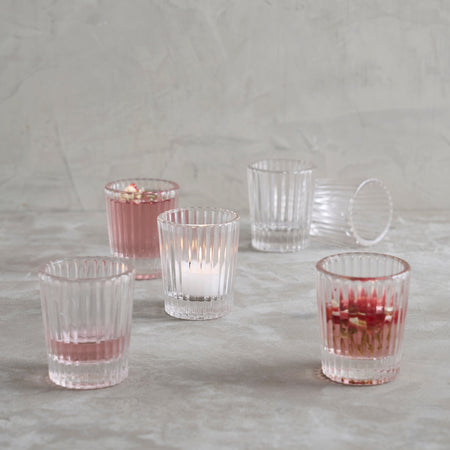 Powered by People Pressed Clear Shot Glasses - Set of 6