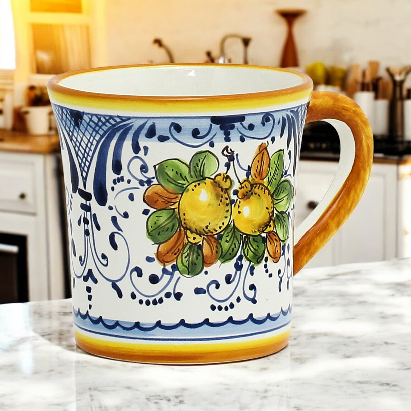 Deruta of Italy Limoncini: Flared Mug (15 oz.)