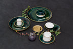 CASANOI Lush Forest Tea Cup + Saucer (Set of 4)