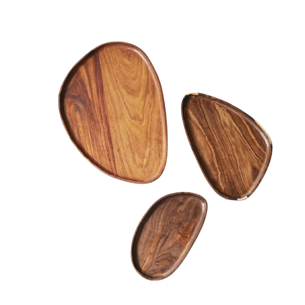 Itza Wood Wood Leaf Trays