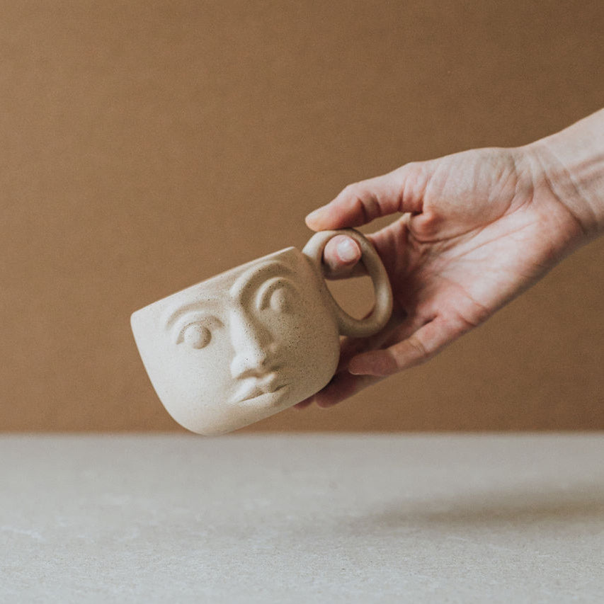 Al Centro Ceramica Handcrafted Face Mug