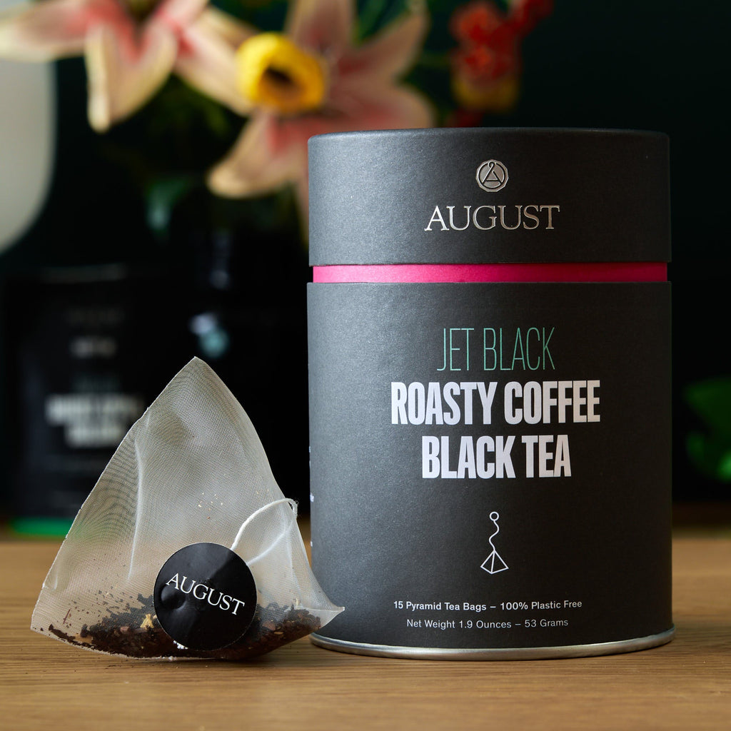August Uncommon Jet Black - Roasty Coffee Black Tea - 15 Tea Bags