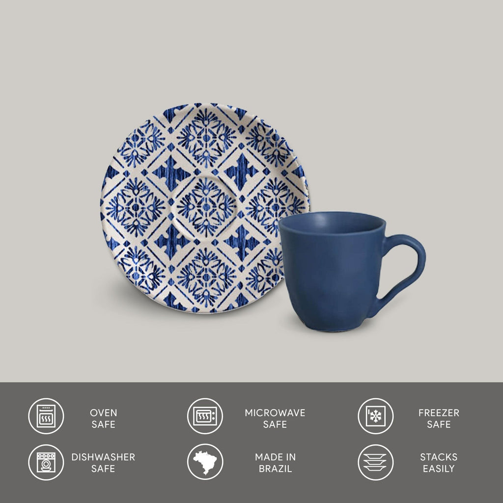 Porto Brasil Cup & Saucer Set of 6