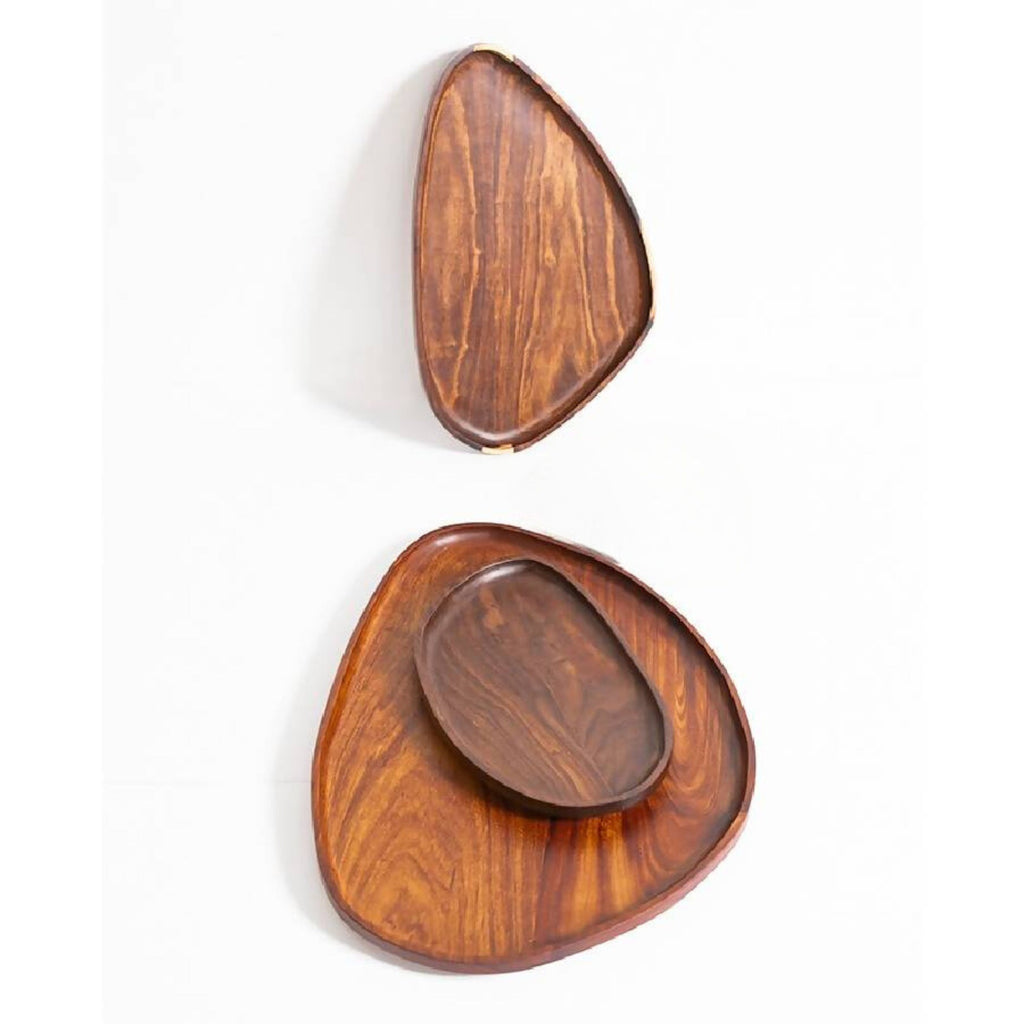 Itza Wood Wood Leaf Trays