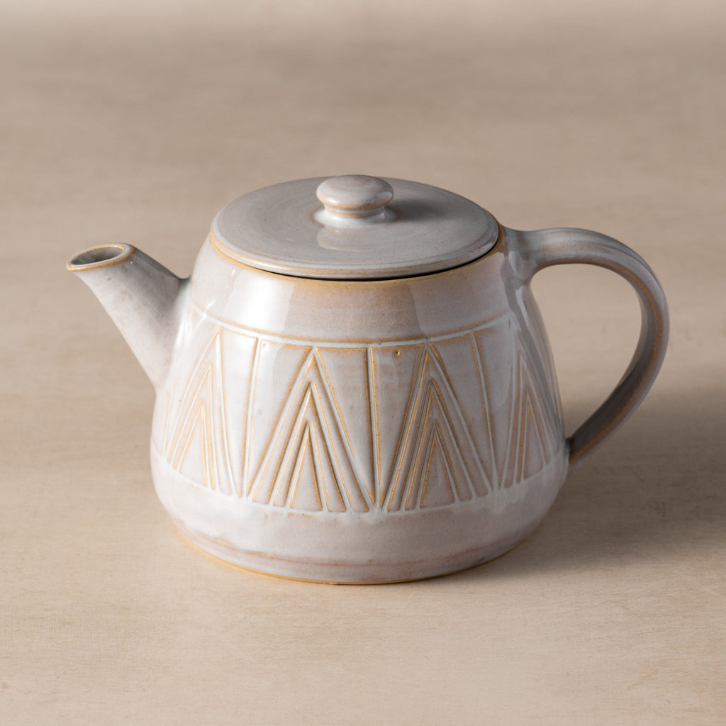 Mountain Peaks Ceramic Teapot