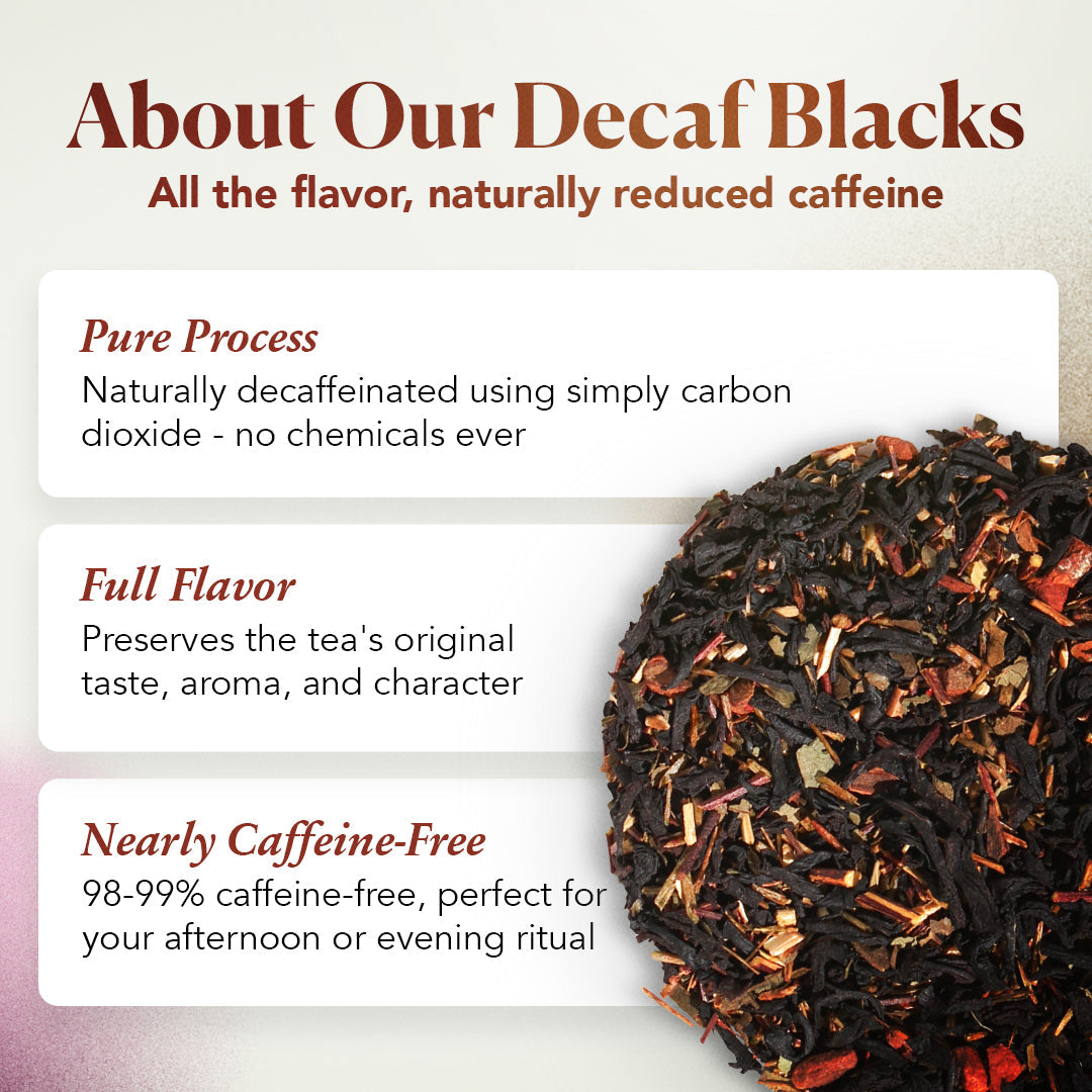 Plum Deluxe Comfort Blend Decaf Black Tea (Orange - Cinnamon)