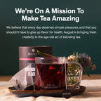 August Low Country - Bourbon Sugar Black Tea in a clear glass container showcasing loose tea leaves.