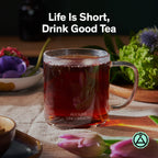 August Low Country - Bourbon Sugar Black Tea in a decorative packaging, featuring a label with the brand name August.