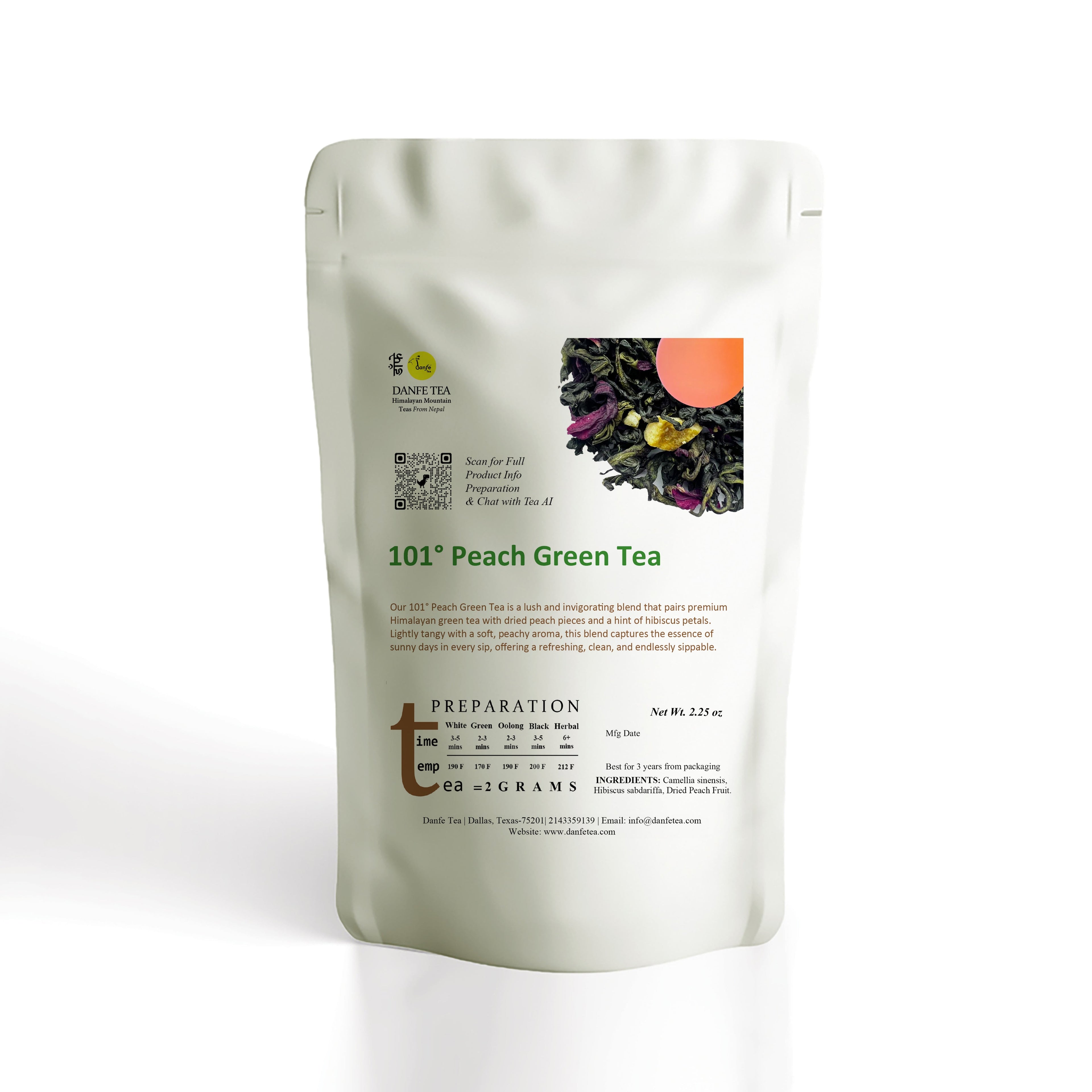 Danfe Peach Green Tea