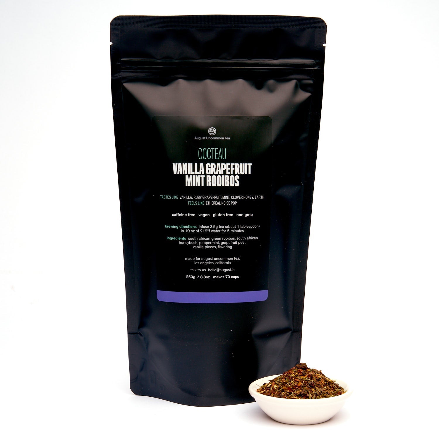 August Cocteau - Vanilla Grapefruit Mint Rooibos Tea (Caffeine Free)
