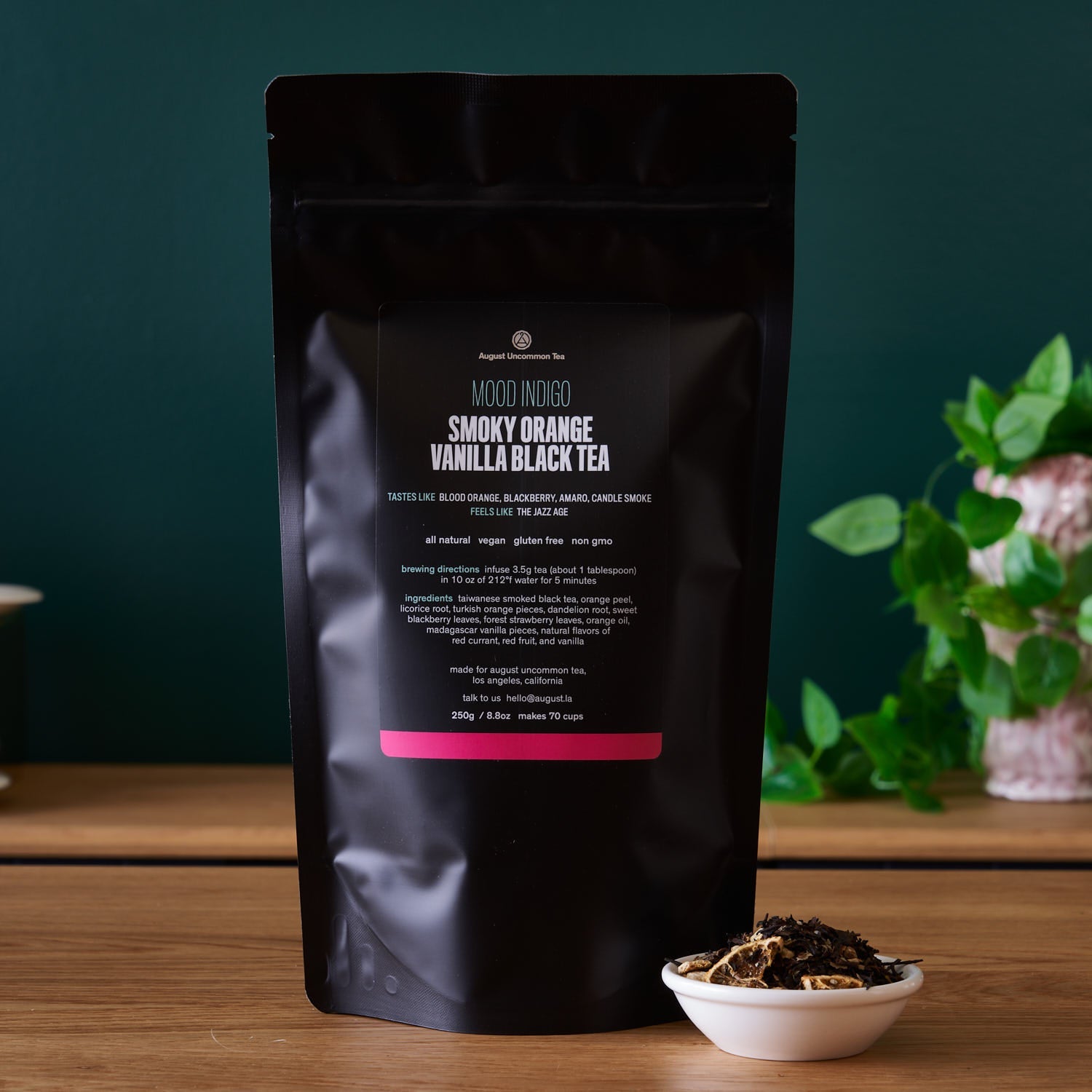 August Mood Indigo - Smoky Orange Vanilla Black tea