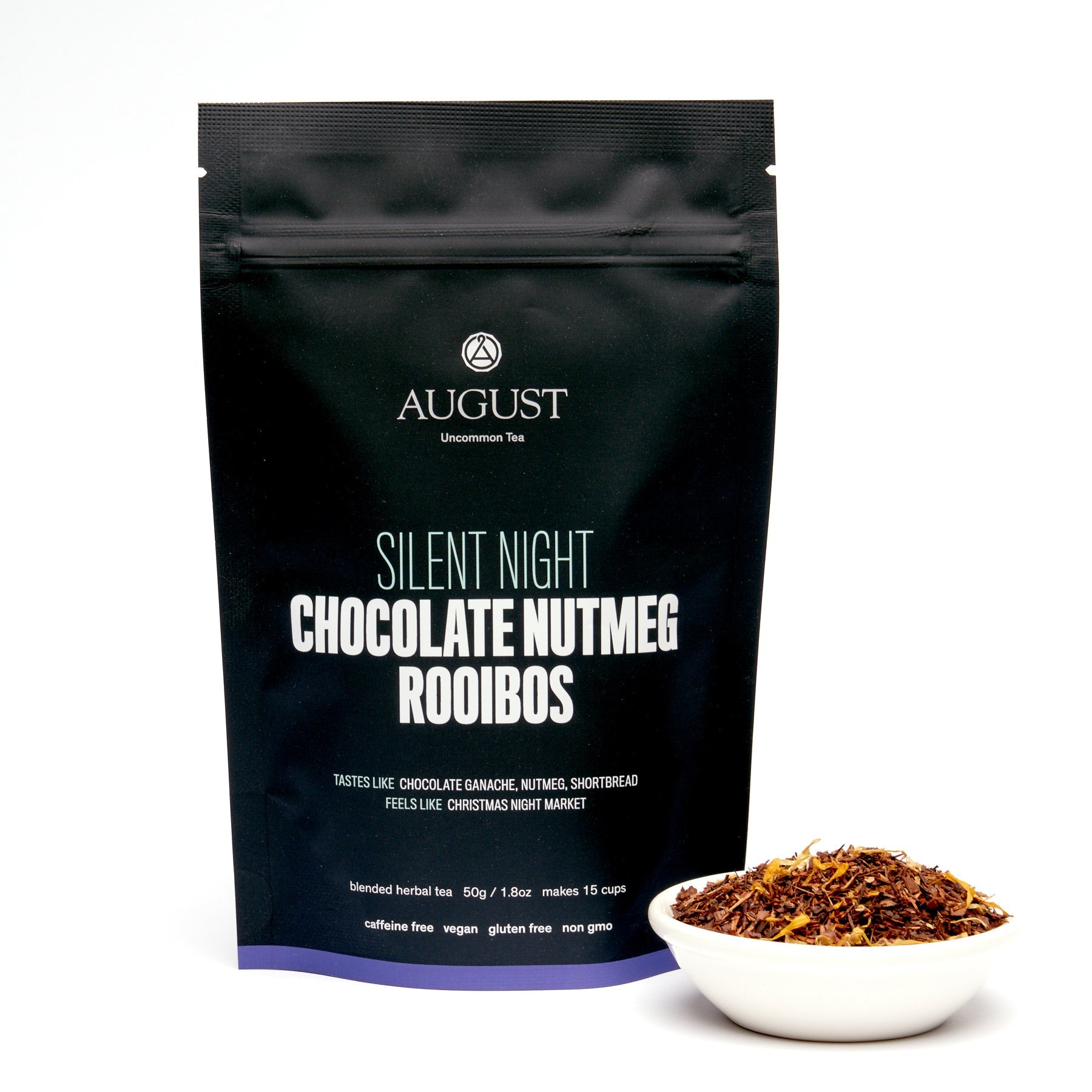 August Silent Night - Chocolate Nutmeg Rooibos (Caffeine Free)