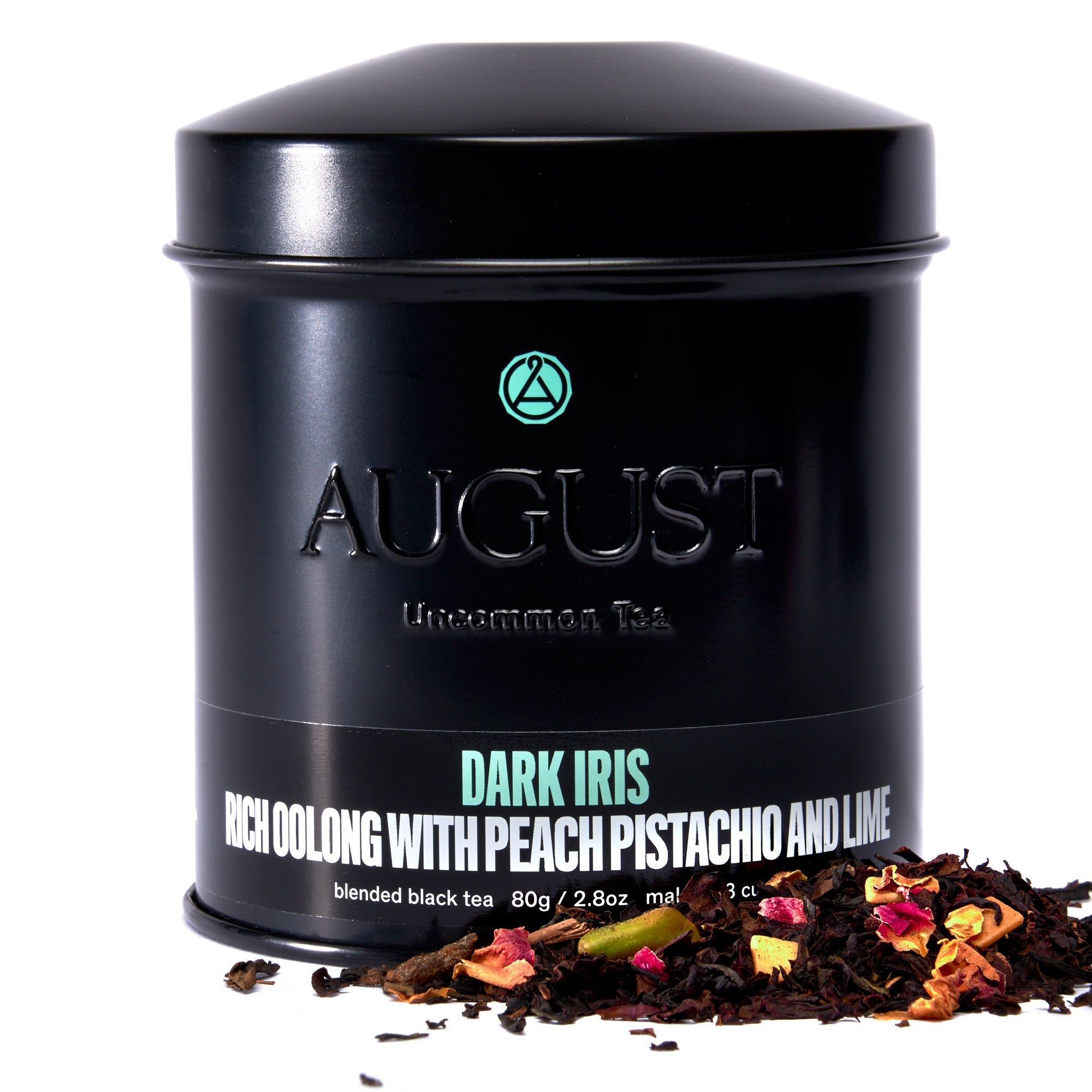 August Dark Iris - Peach Pistachio Oolong Tea