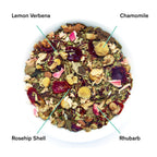 August Days of Heaven - Rhubarb Verbena Chamomile Tea (Caffeine Free)
