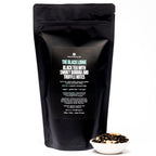 August The Black Lodge - Smoky Banana Black Tea in a 70 cup bag, featuring a resealable design for freshness.
