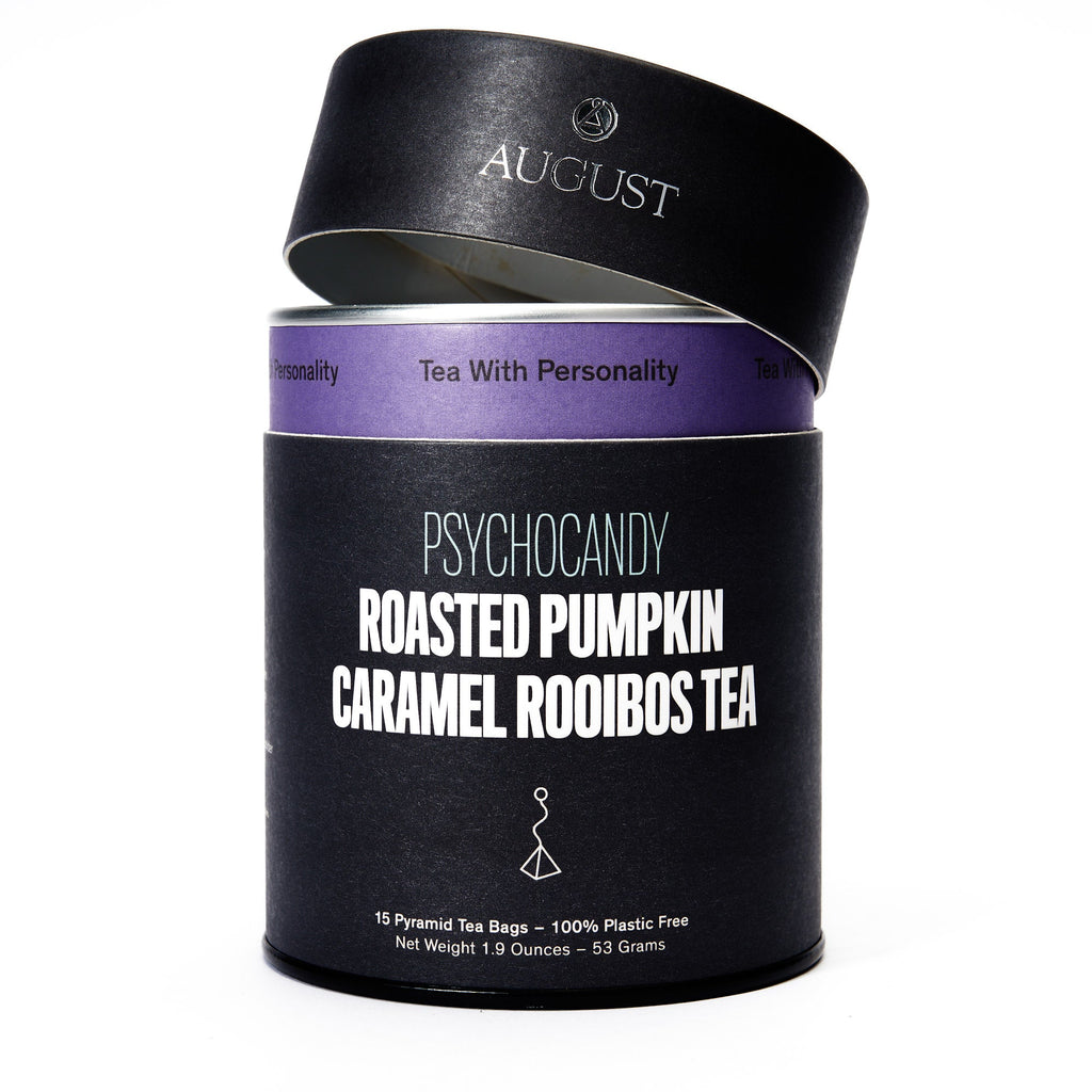 August Psychocandy - Roasted Pumpkin Caramel Rooibos Tea (Caffeine Free) (15 Tea Bags)