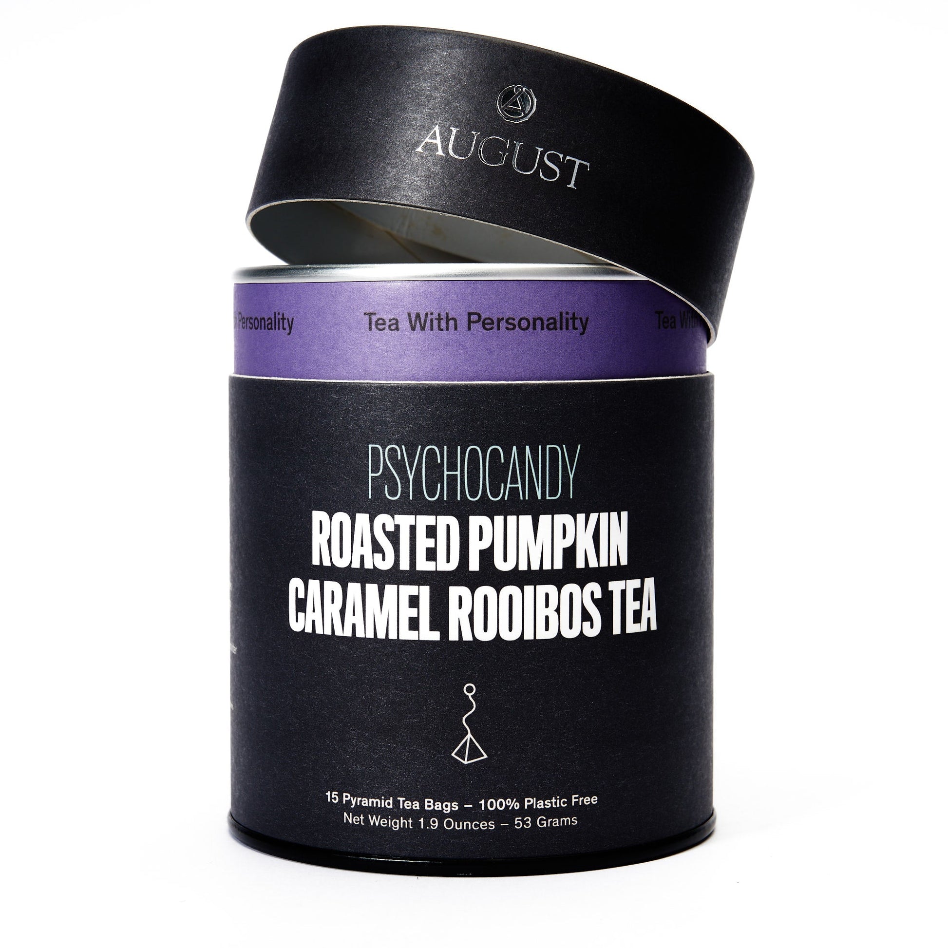August Psychocandy - Roasted Pumpkin Caramel Rooibos Tea (Caffeine Free) (15 Tea Bags)