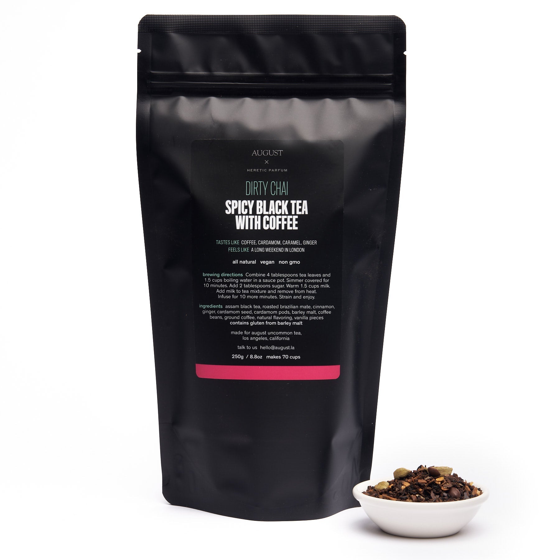 August Dirty Chai - Spicy Black Tea With Coffee