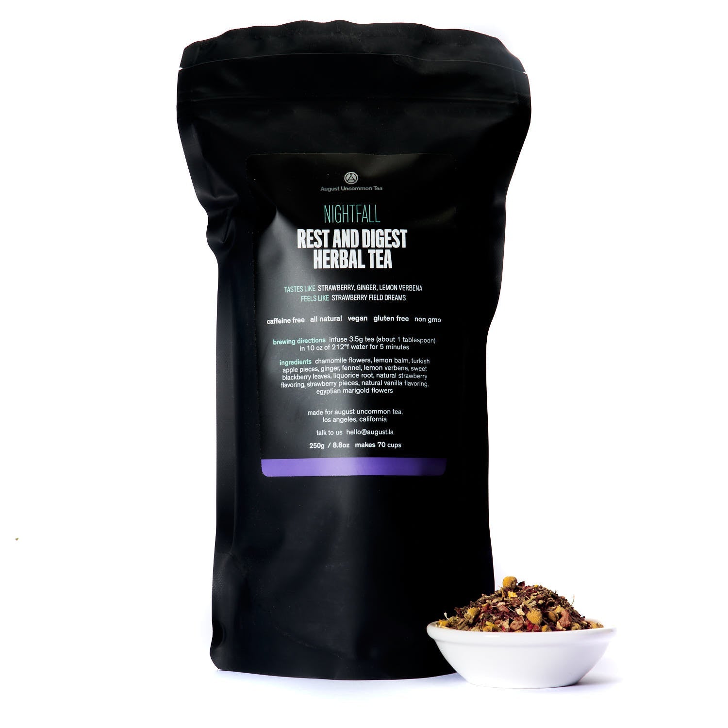 August Nightfall - Rest and Digest Herbal Tea (Caffeine Free)