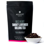 August Wild Heart - Smoky Lavender Oolong Tea in a 15 cup bag displayed against a neutral background.
