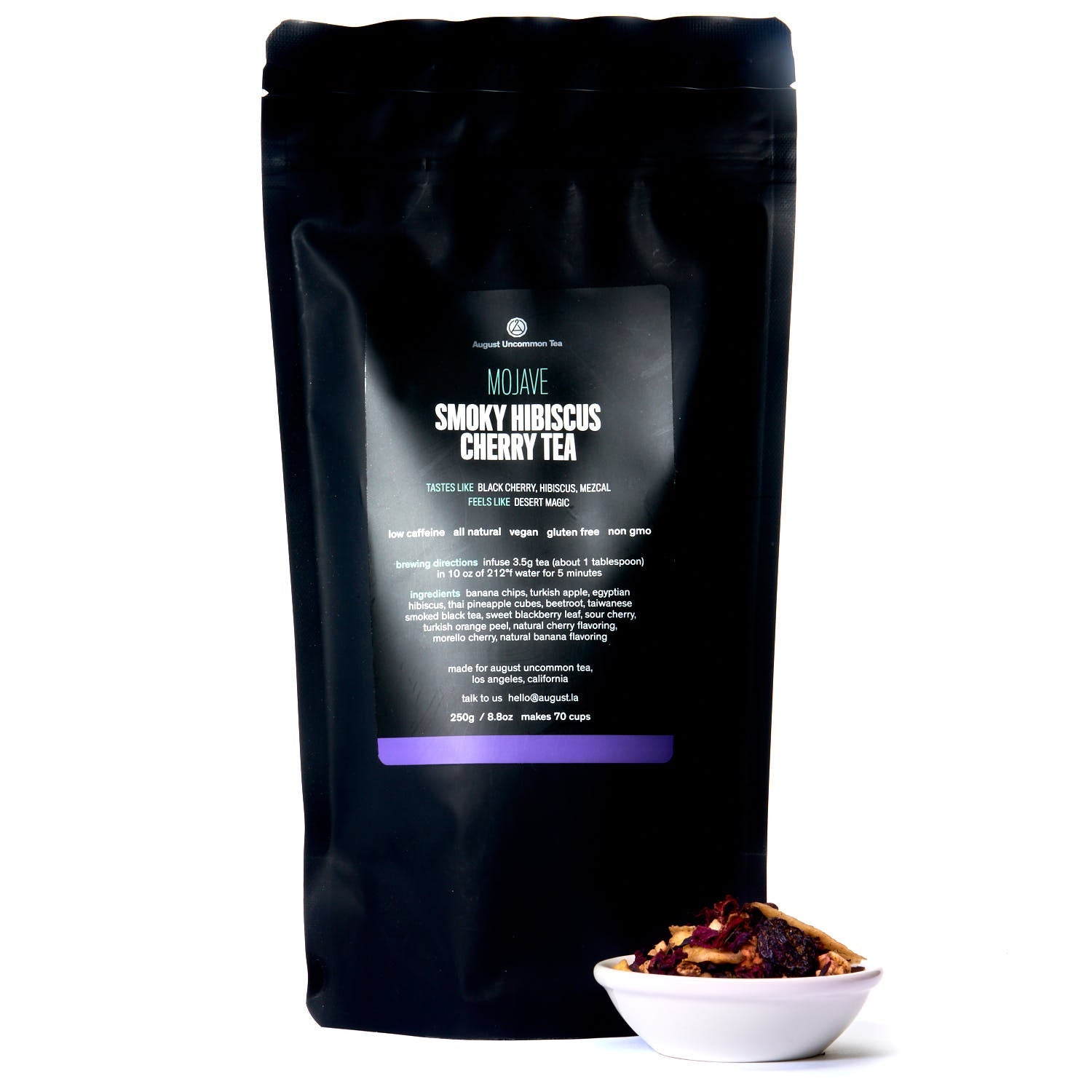 August Mojave - Smoky Hibiscus Cherry Tea (Very Low Caffeine)