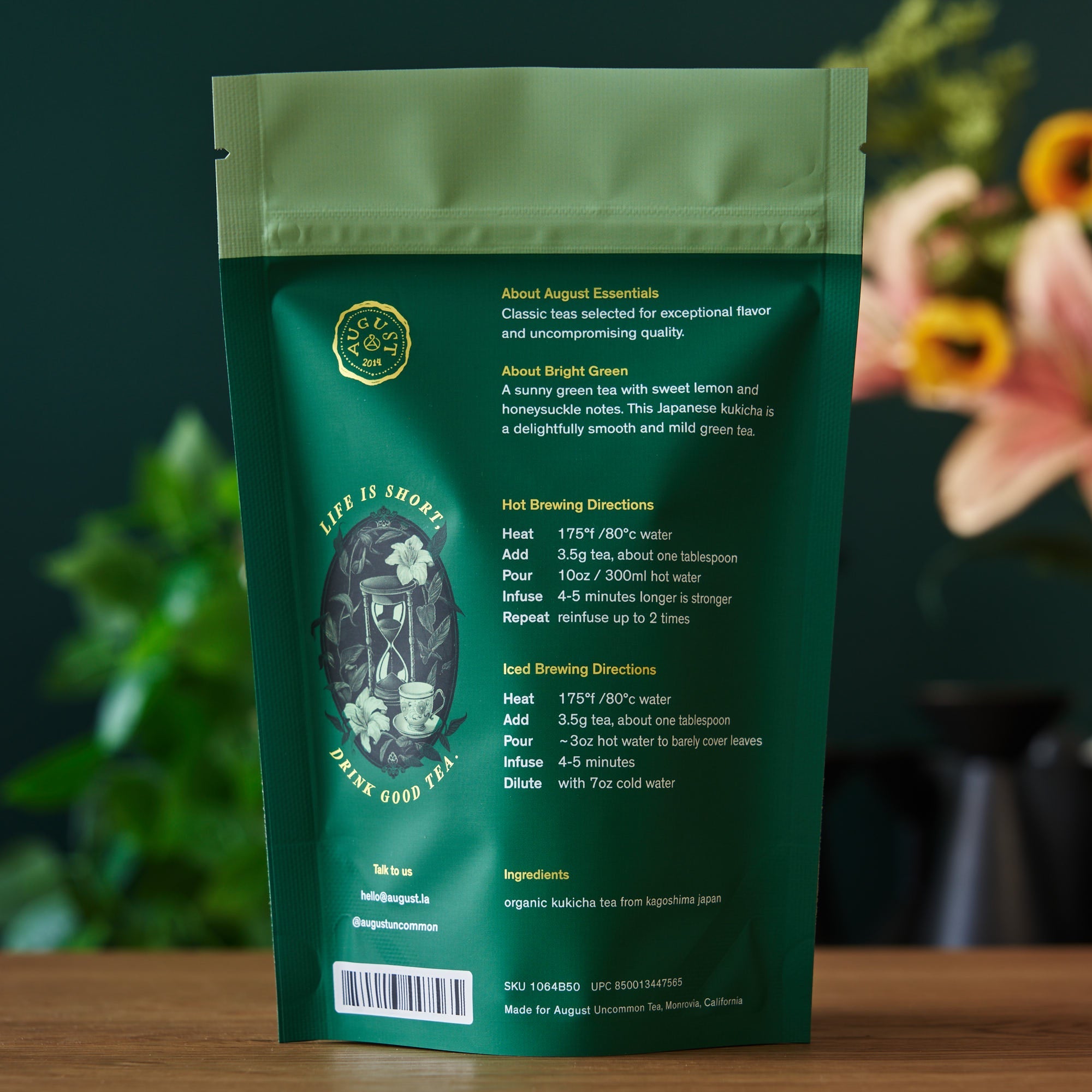 August Essentials Bright Green Green Tea