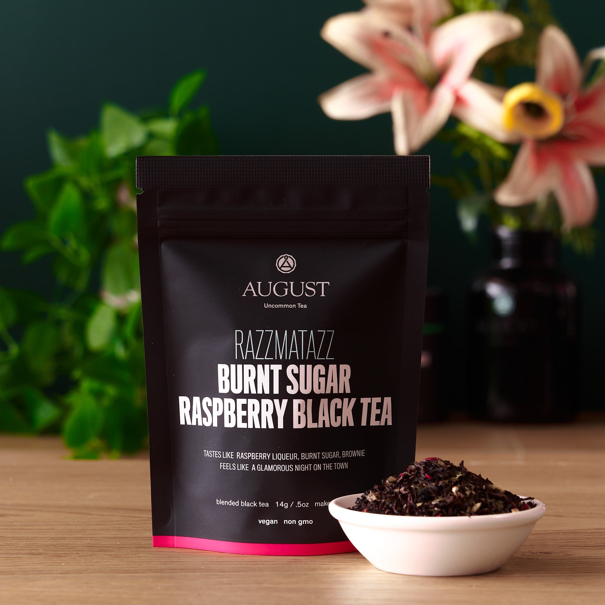 August Uncommon Razzmatazz - Raspberry Burnt Sugar Black Tea