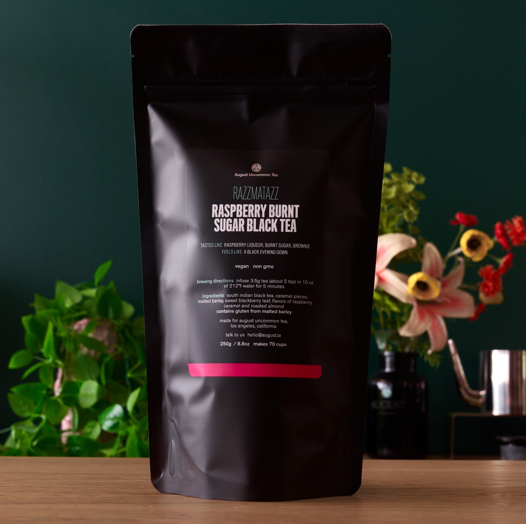 August Uncommon Razzmatazz - Raspberry Burnt Sugar Black Tea