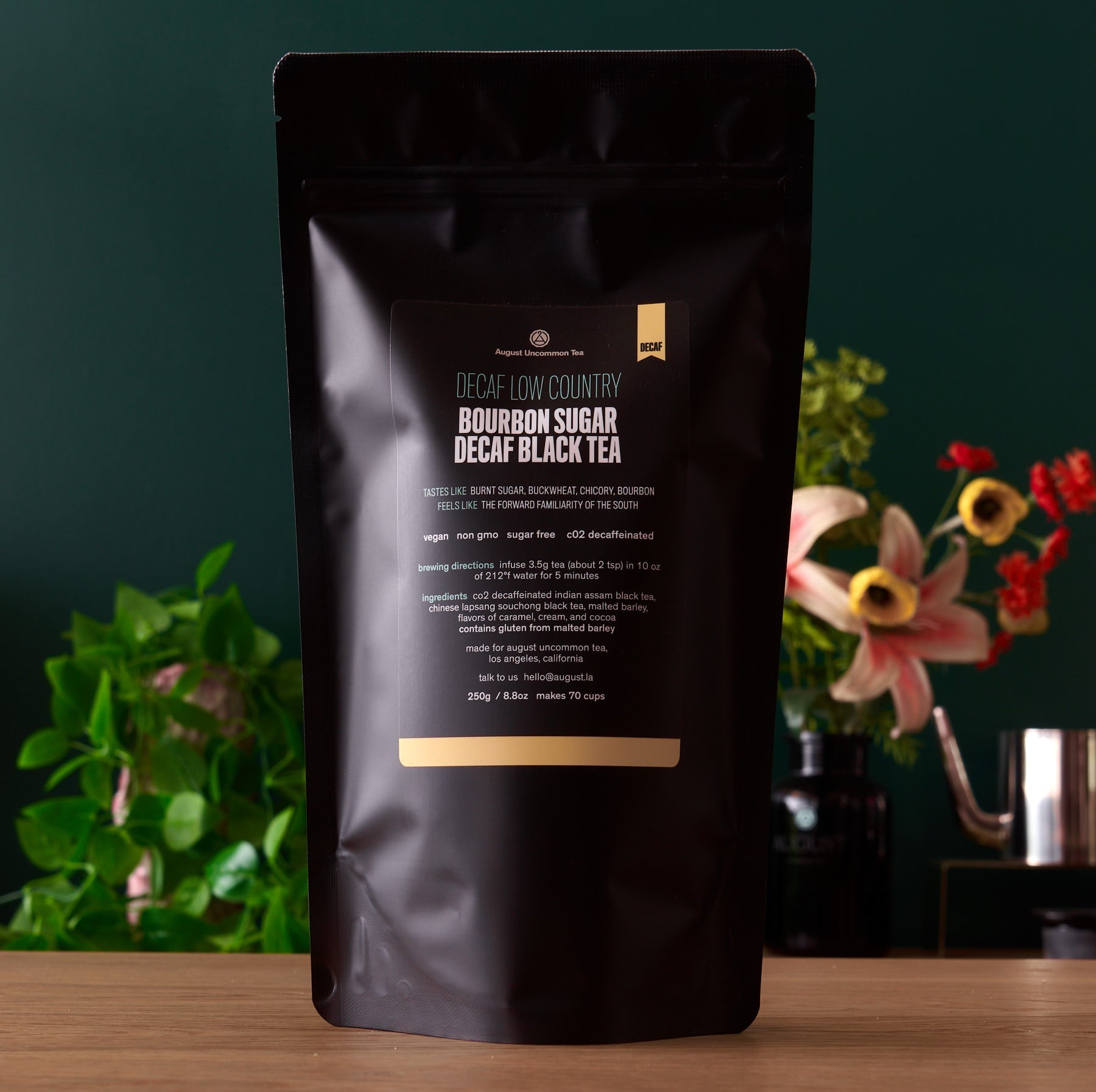 August Uncommon Decaf Low Country - Bourbon Sugar Black Tea