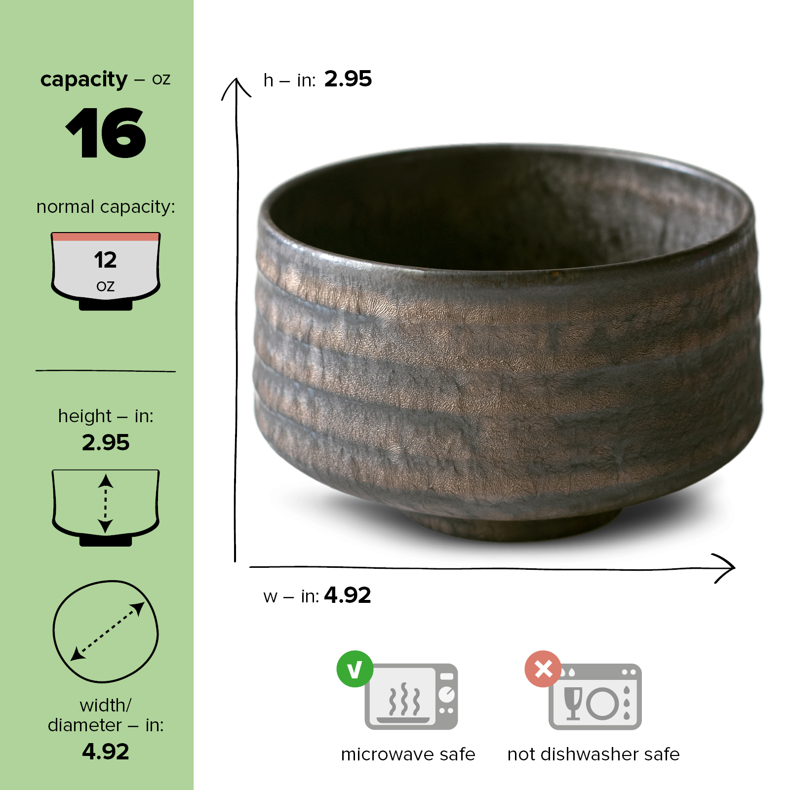 Aprika Life Kaneni Gold Crystal Ceramic Matcha Bowl