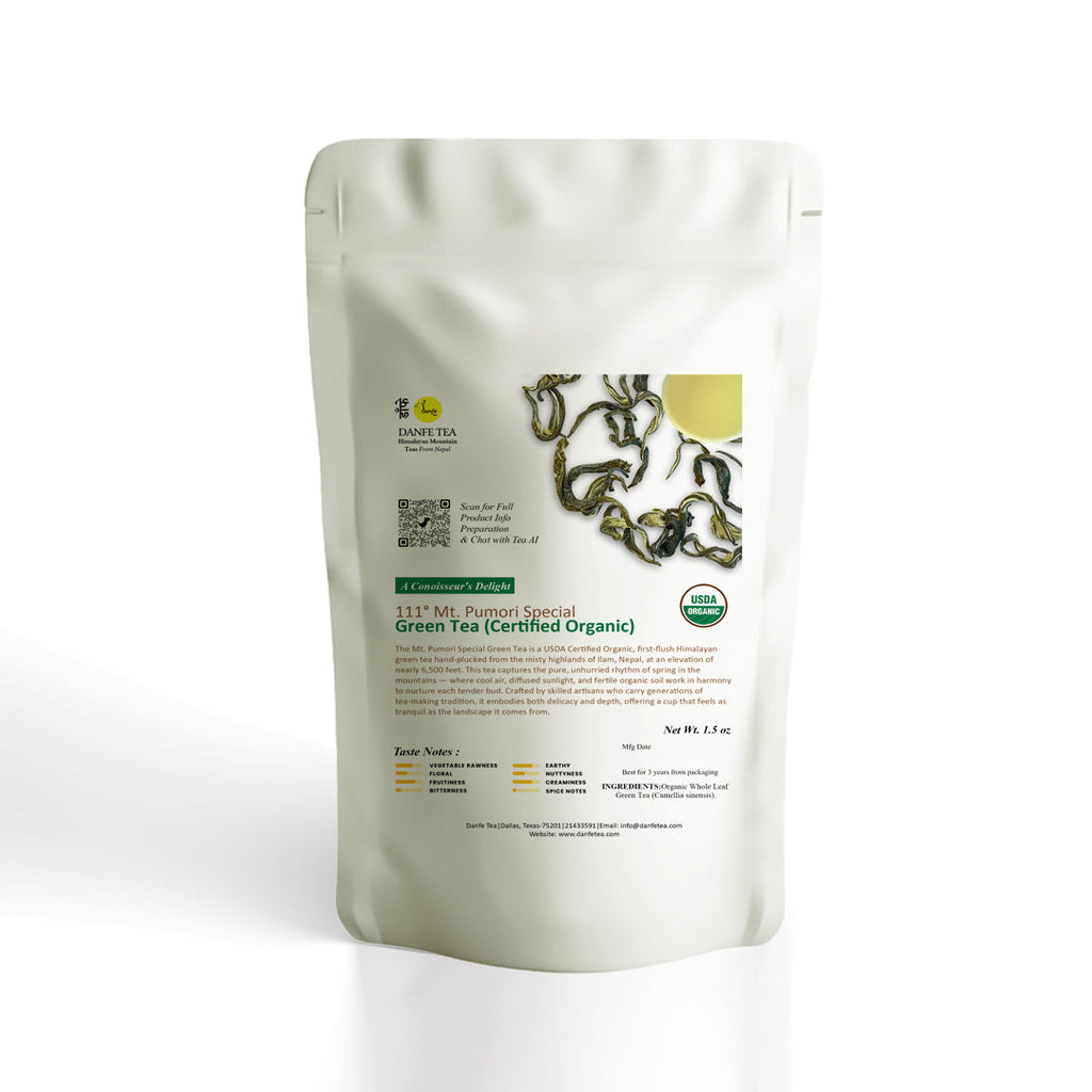 Danfe 111° Mt. Pumori Special Green Tea – USDA Certified Organic