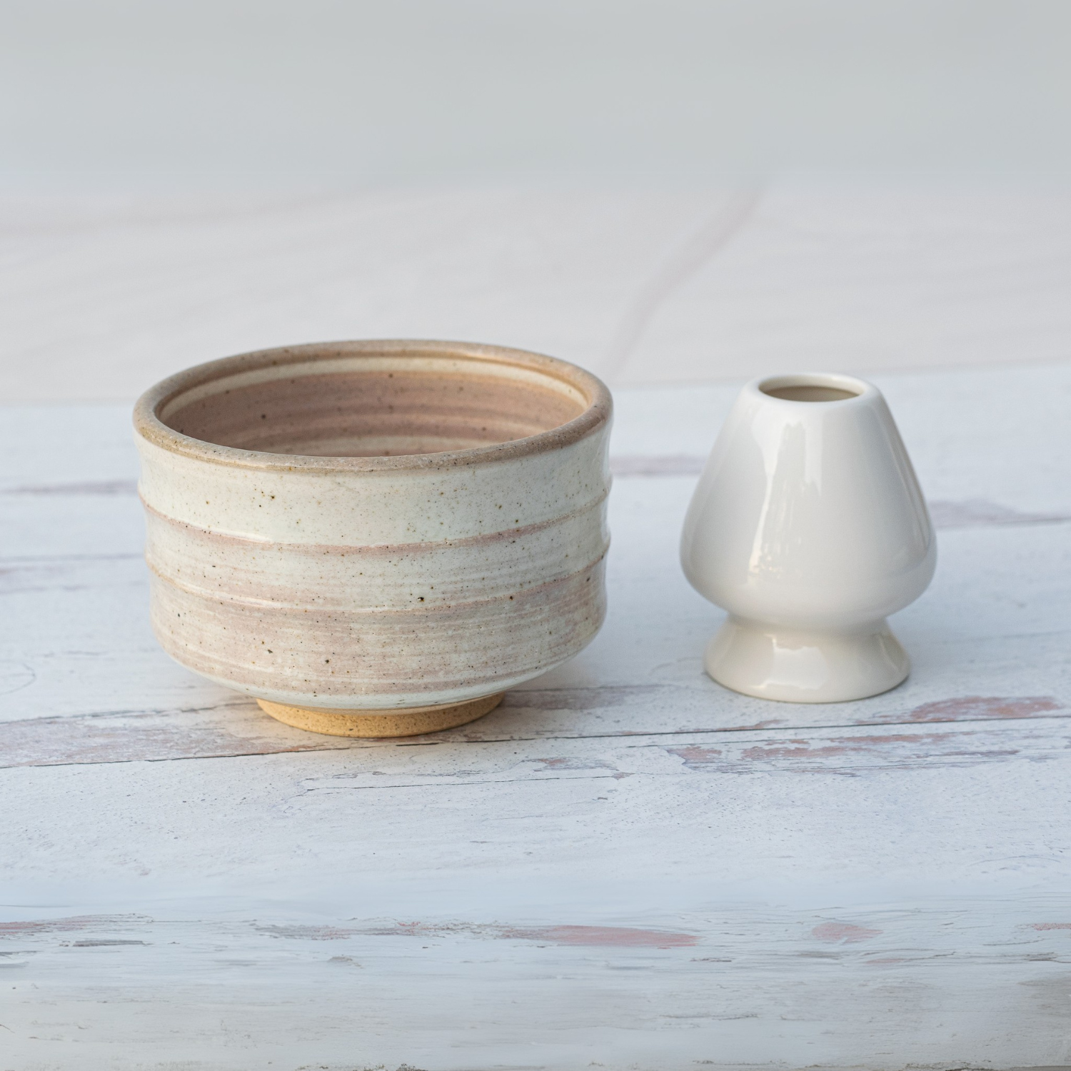 Aprika Life Beige Ceramic Matcha Bowl
